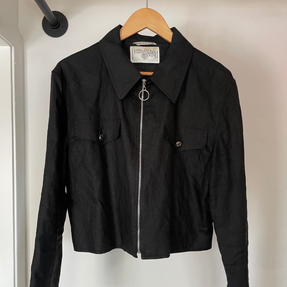 International Scene cropped vintage jacket